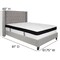 Flash Furniture Full Platform Bed Set, Gray HG-BMF-42-GG - alternate 3